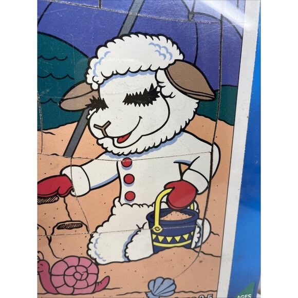 Vintage Playskool Wooden Puzzle Lamb Chop 1994 Shari Lewis Sunny NOS - Picture 7 of 16